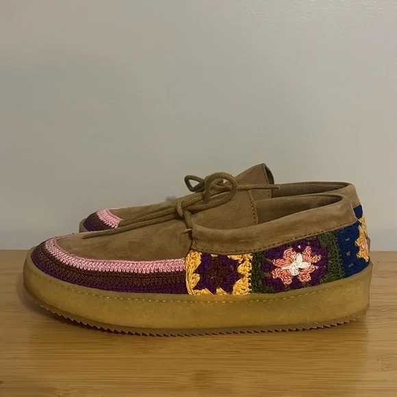 New Laidback London free people shoes size 9 boho crochet - Picture 2 of 8